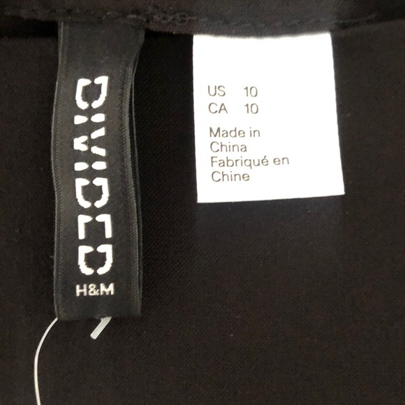 H&M black midi skirt with slit - Picture 5 of 6